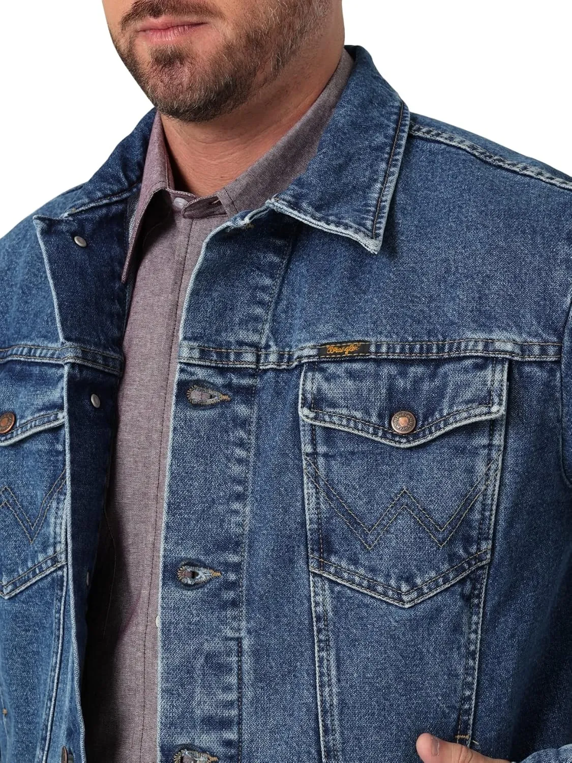 Wrangler Men's Cowboy Cut Western Unlined Denim Jacket