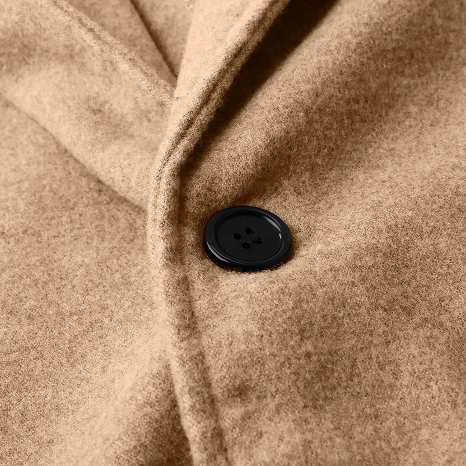 Ymosrh Mens Jackets Casual Stylish British Style Solid Color Long Coat Fashionable Warm Woolen Overcoat Jackets
