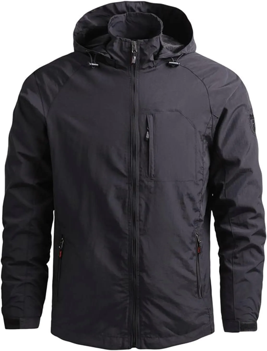 Ymosrh Mens Winter Jackets Long Sleeve Hooded Sweatshirt Tops Blouse Mountaineering Jacket Coats and Jackets Fashion