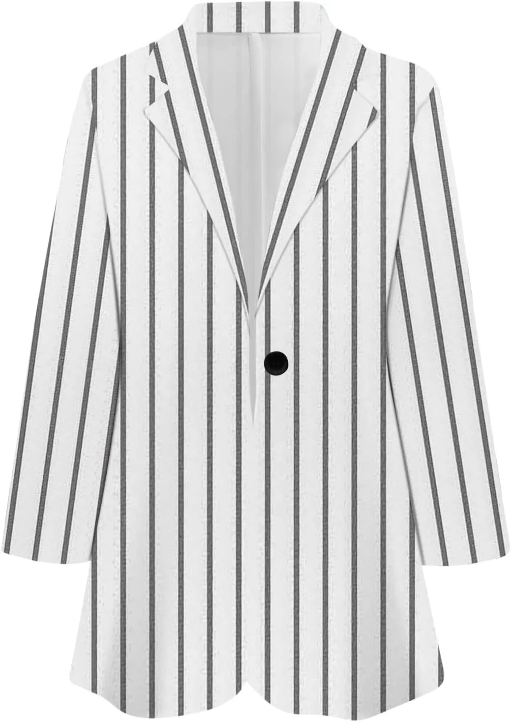 ZEFOTIM Blazer for Women 2024 Casual Oversized Fitted Lapel with Pockets Jacket Long Fashion Trendy Coat